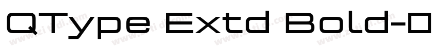 QType Extd Bold字体转换